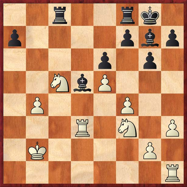 24. La2-d5 25. Td1-d3 Fr11 Kc1 kan het voorafgegane niet meer ongedaan maken. 31. Tb5xc5+ en 32. Kc1-d2 Tc5-c8. Zwart wint. 31. Lf8xc5 32. Ta7-c7 MD Hier dacht deze amateur kat in 't bakkie: a5!