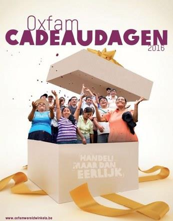 Cadeaudagen Oxfam Wereldwinkel Oosterzele op 10 en 17 december 2016 van 9u30 tot 16u. Extra openingsuren in de eindejaarsperiode.