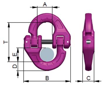 RUD ICE GRADE 120 KETTING 14 ICE topschalm viersprong ketting Voorzien van 2 ringen, waarin 4 ringgaffels voor directe montage van de ketting Door de uitvoering van de ringgaffel is het onmogelijk om