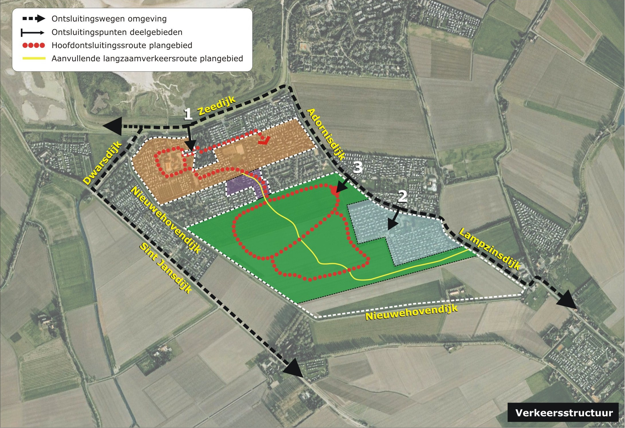 2 GEHANTEERDE UITGANGSPUNTEN 2.1 Algemeen De herontwikkeling Kustwerk Nieuwvliet zal leiden tot een verandering van het aantal verkeersbewegingen op de omliggende wegen.