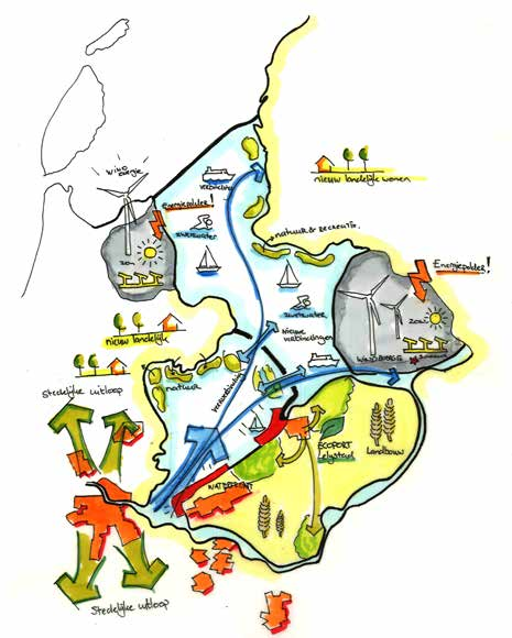 5.4 Central Lake Nederland als geheel en de omgeving van Amsterdam in het bijzonder ontwikkelt zich meer en meer tot een stedelijk, metropolitaan landschap.