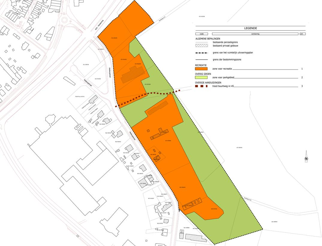 Plangebied 1. Melberg Het plan voorziet in deze zone een bestendiging van de huidige recreatievoorzieningen.