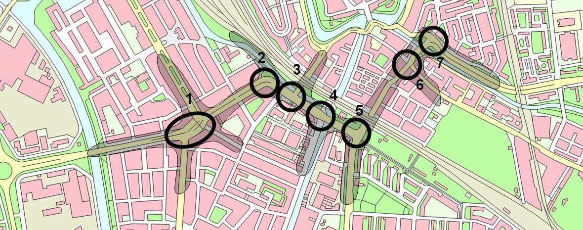2 Uitgangspunten bij de analyses Deze studie richt zich op de bereikbaarheid van het openbaar vervoer op de Vondellaan na aansluiting van de busbaan.