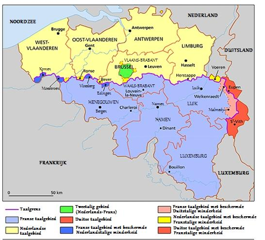 HOOFDSTUK 1 DE FEDERALE STAAT EN HET GEBRUIK VAN DE TALEN België is een federale staat bestaande uit drie gemeenschappen, met name de Vlaamse, de Franse en de Duitstalige Gemeenschap; uit drie