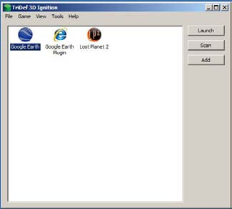 4. In 3D kijken met de TriDef 3D-software 4. Er wordt een pictogram weergegeven op het bureaublad van Windows. 5.