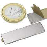 www. Fax +49 7731 939 839 9 Q-10-05-01-STIC Blokmagneet (zelfklevend) 10 x 5 x 1 mm Gewicht: 0,38 gr Magnetisering: N35 houdkracht: ca. 550 gr Lijm: 3M, nr.