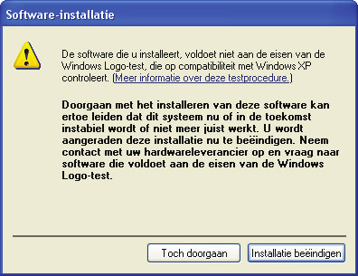 Installatie van het stuurprogramma en instellingen Gebruikers van Windows XP De stappen die u dient uit te voeren op de A-500S zelf worden aangeduid met het symbool Bediening van de A-500S.