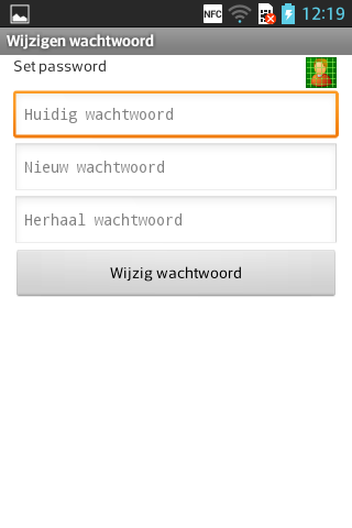 Om uw wachtwoord te kunnen wijzigen dient u 1 maal uw huidige wachtwoord in te geven en 2 maal uw nieuwe wachtwoord. Klik op de knop [Wijzig wachtwoord] om het wachtwoord van uw account te wijzigen.