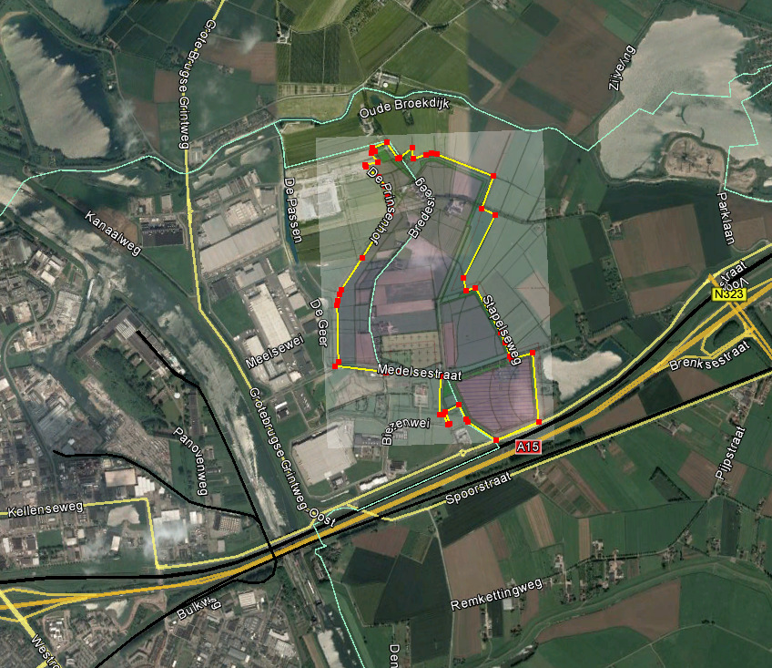 2 Omgeving plangebied 2.1 Ligging plangebied Het plangebied ligt in ten noord-oosten van de kern Tiel, ten noorden van de A15/Betuweroute en ten oosten van het Amsterdam Rijnkanaal.