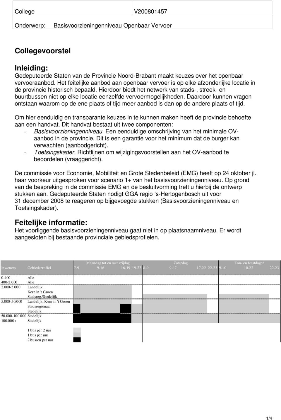 Hierdoor biedt het netwerk van stads-, streek- en buurtbussen niet op elke locatie eenzelfde vervoermogelijkheden.