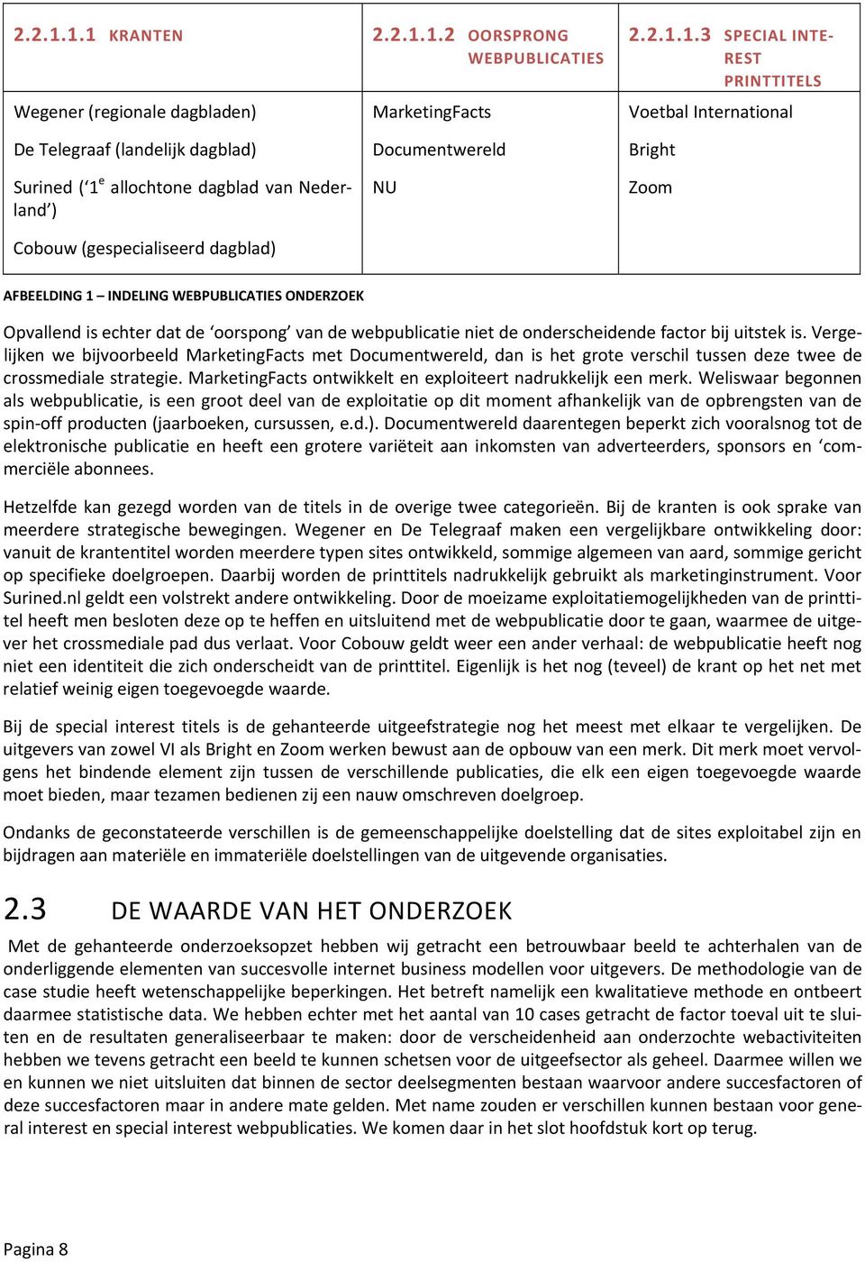 3 SPECIAL INTE REST PRINTTITELS Voetbal International De Telegraaf (landelijk dagblad) Surined ( 1 e allochtone dagblad van Nederland ) Cobouw (gespecialiseerd dagblad) Documentwereld NU Bright Zoom