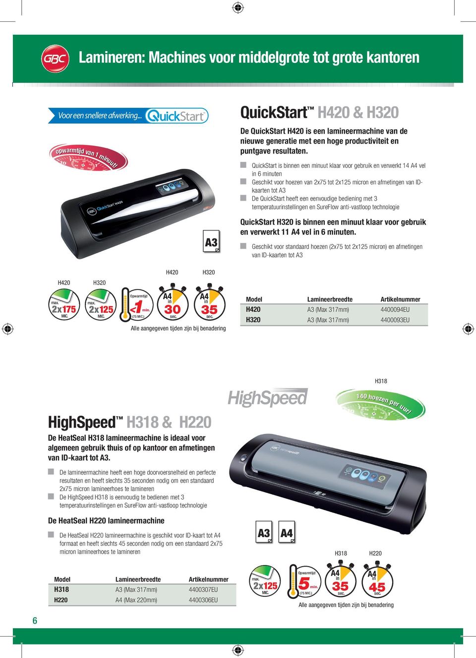 QuickStart is bnen een muut klaar voor gebruik en verwerkt 14 vel 6 muten Geschikt voor hoezen van x75 tot x15 micron en afmetgen van IDkaarten tot De QuickStart heeft een eenvoudige bedieng met 3