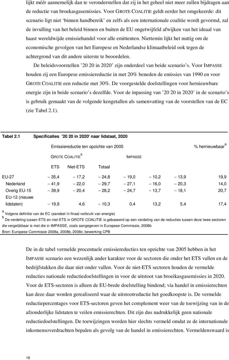 EU ongetwijfeld afwijken van het ideaal van haast wereldwijde emissiehandel voor alle emittenten.