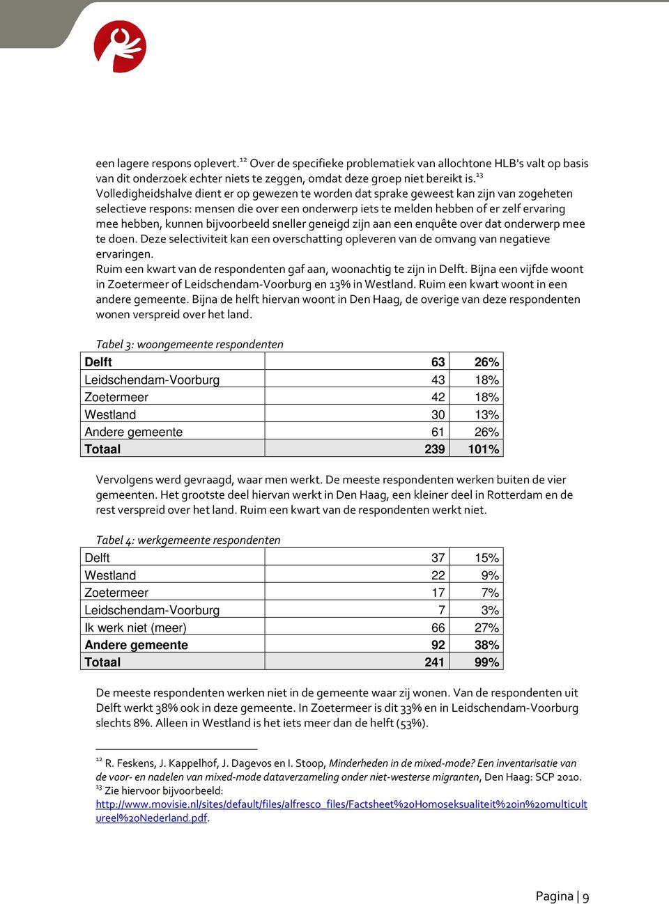 kunnen bijvoorbeeld sneller geneigd zijn aan een enquête over dat onderwerp mee te doen. Deze selectiviteit kan een overschatting opleveren van de omvang van negatieve ervaringen.