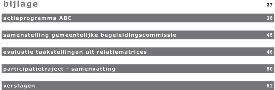 begeleidingscommissie 45 evaluatie