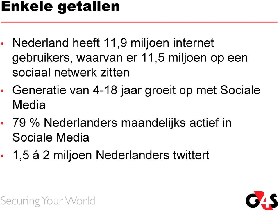 van 4-18 jaar groeit op met Sociale Media 79 % Nederlanders
