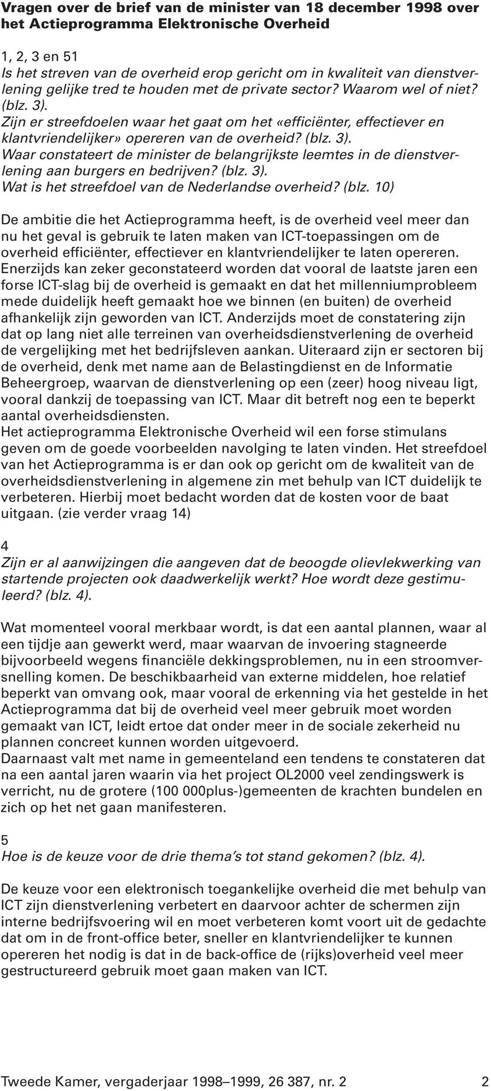 (blz. 3). Wat is het streefdoel van de Nederlandse overheid? (blz.