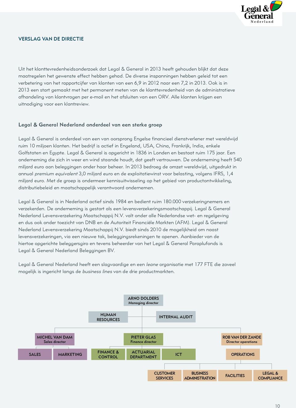 Ook is in 2013 een start gemaakt met het permanent meten van de klanttevredenheid van de administratieve afhandeling van klantvragen per e-mail en het afsluiten van een ORV.