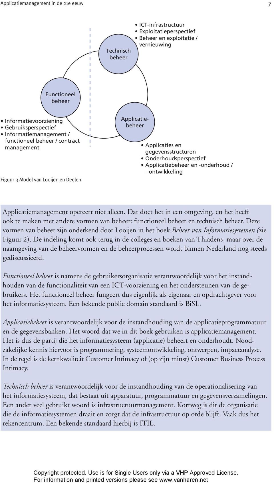 -onderhoud / - ontwikkeling Applicatiemanagement opereert niet alleen. Dat doet het in een omgeving, en het heeft ook te maken met andere vormen van beheer: functioneel beheer en technisch beheer.