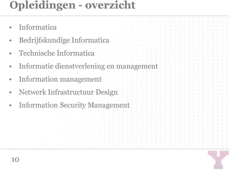 dienstverlening en management Information management