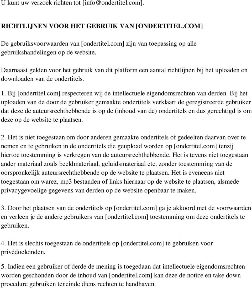 Bij [ondertitel.com] respecteren wij de intellectuele eigendomsrechten van derden.