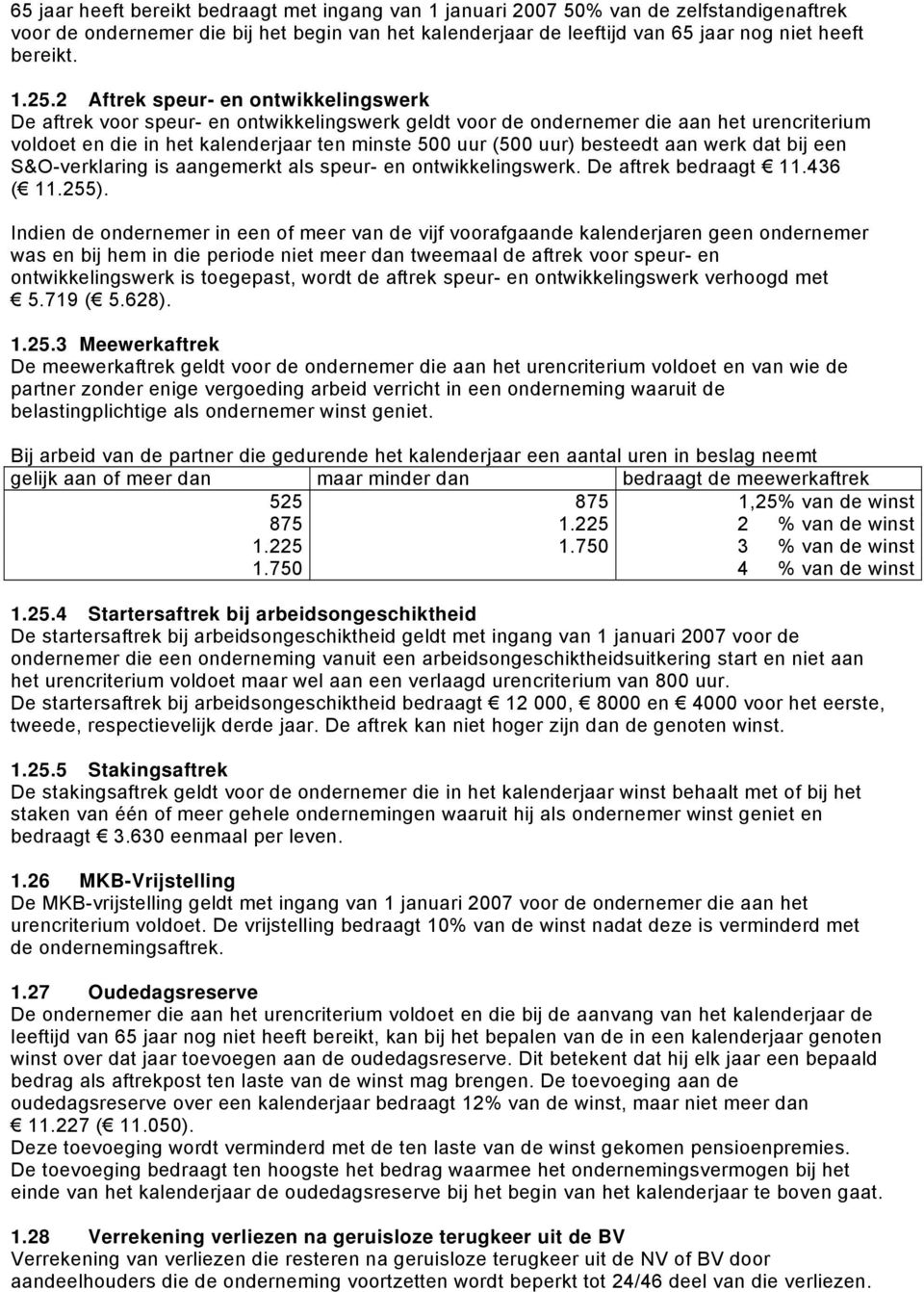 besteedt aan werk dat bij een S&O-verklaring is aangemerkt als speur- en ontwikkelingswerk. De aftrek bedraagt 11.436 ( 11.255).