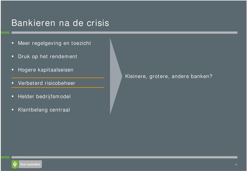 kapitaalseisen Verbeterd risicobeheer Kleinere,