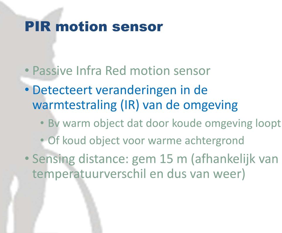 object dat door koude omgeving loopt Of koud object voor warme