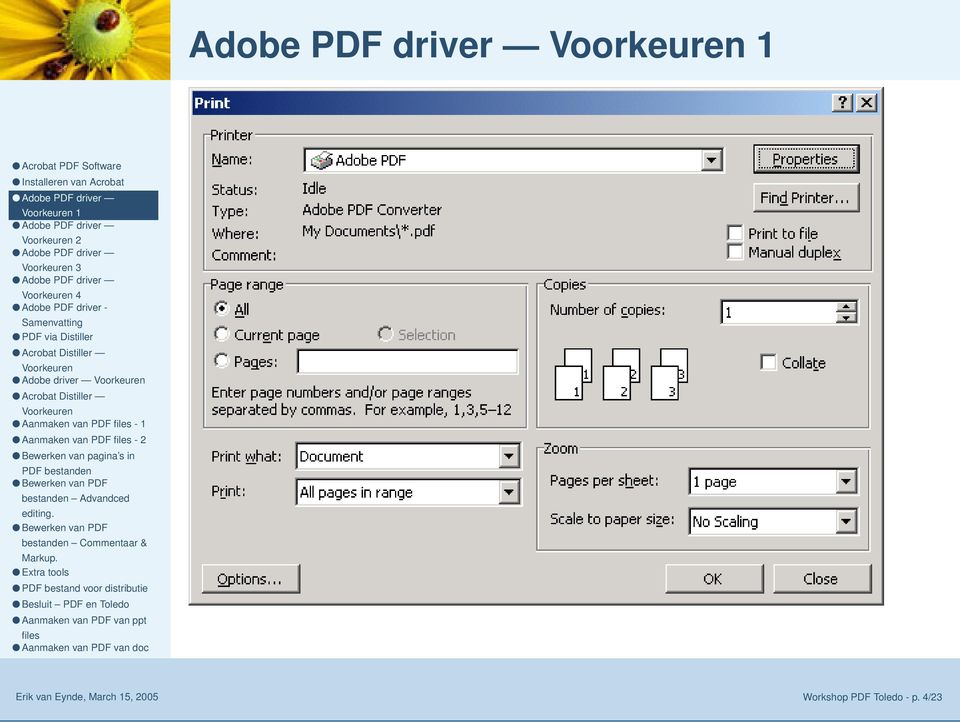 Aanmaken van PDF - 2 Erik van