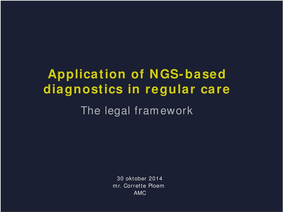 The legal framework 30