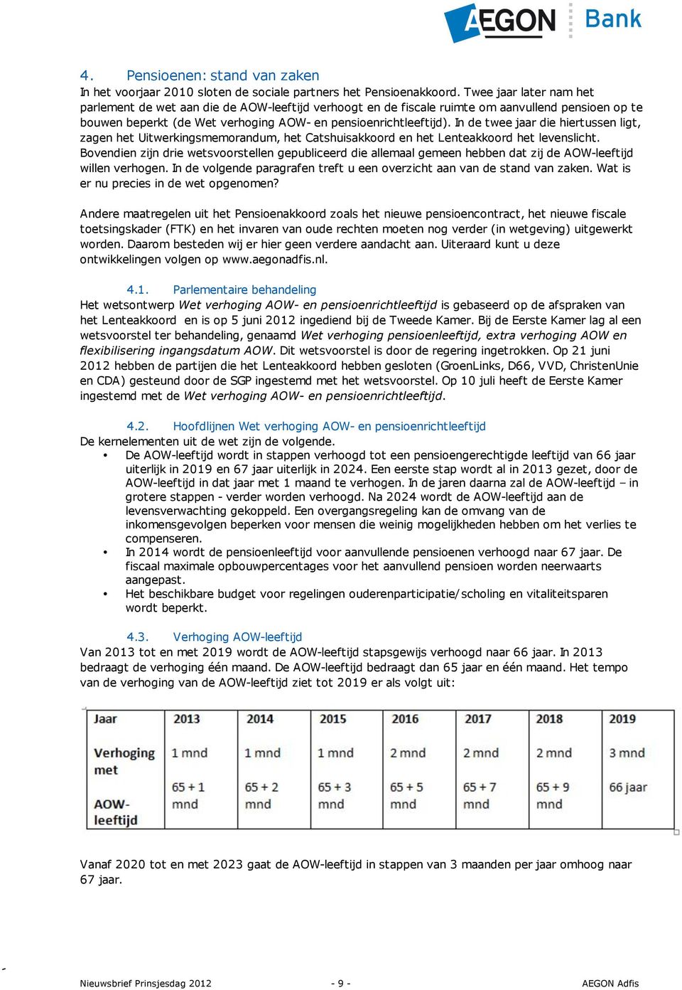 In de twee jaar die hiertussen ligt, zagen het Uitwerkingsmemorandum, het Catshuisakkoord en het Lenteakkoord het levenslicht.