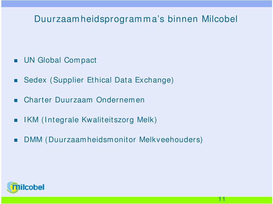 Charter Duurzaam Ondernemen IKM (Integrale