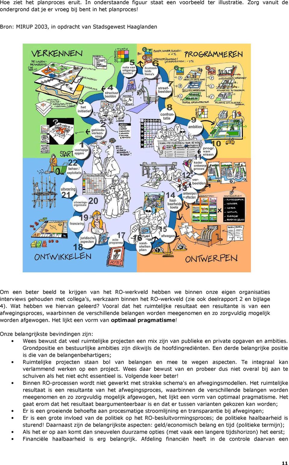 het RO-werkveld (zie ook deelrapport 2 en bijlage 4). Wat hebben we hiervan geleerd?