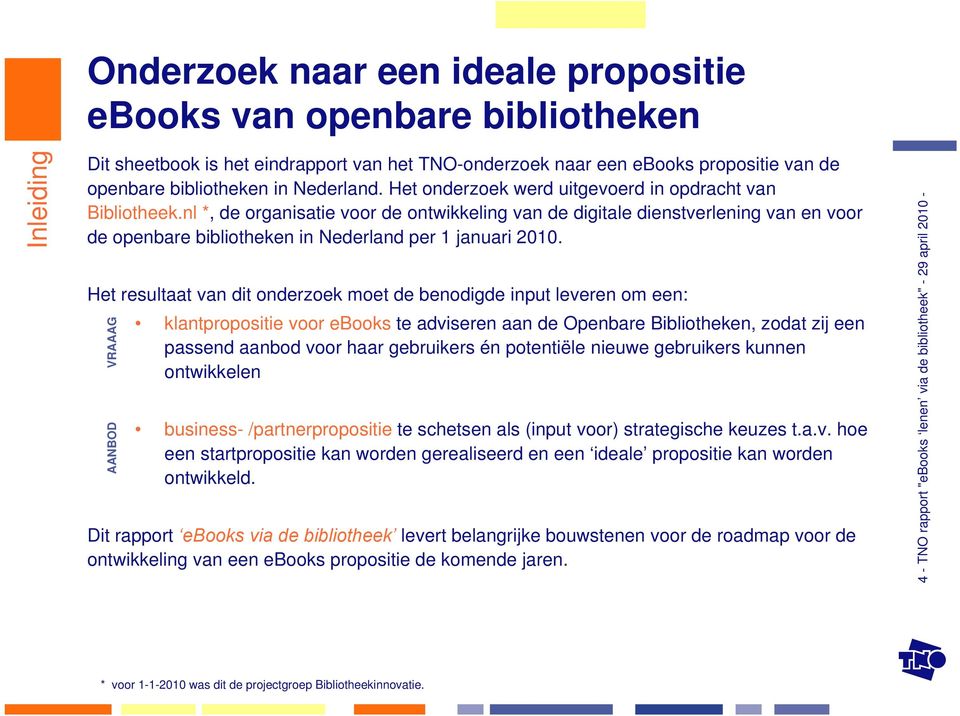 nl *, de organisatie voor de ontwikkeling van de digitale dienstverlening van en voor de openbare bibliotheken in Nederland per 1 januari 2010.