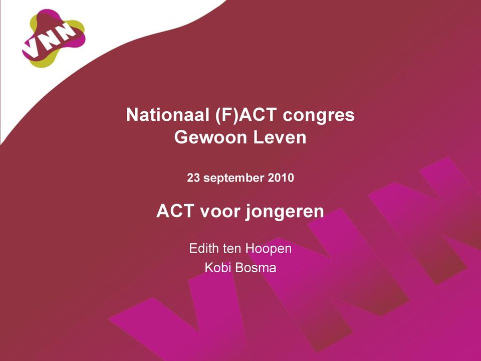 2010 ACT voor jongeren