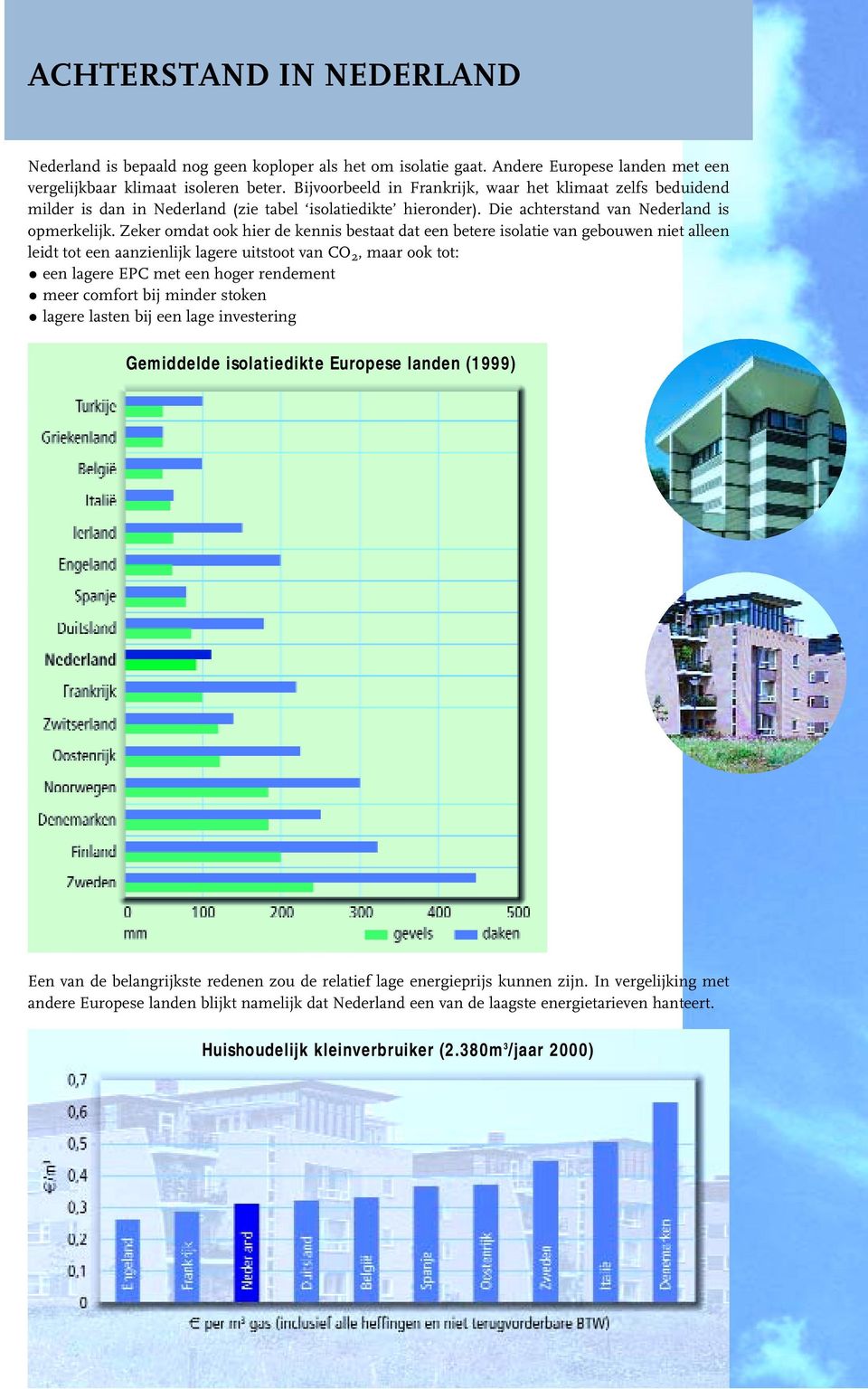 Zeker omdat ook hier de kennis bestaat dat een betere isolatie van gebouwen niet alleen leidt tot een aanzienlijk lagere uitstoot van CO 2, maar ook tot: een lagere EPC met een hoger rendement meer