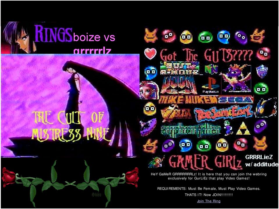 for GurLiEz that play Video Gamez!