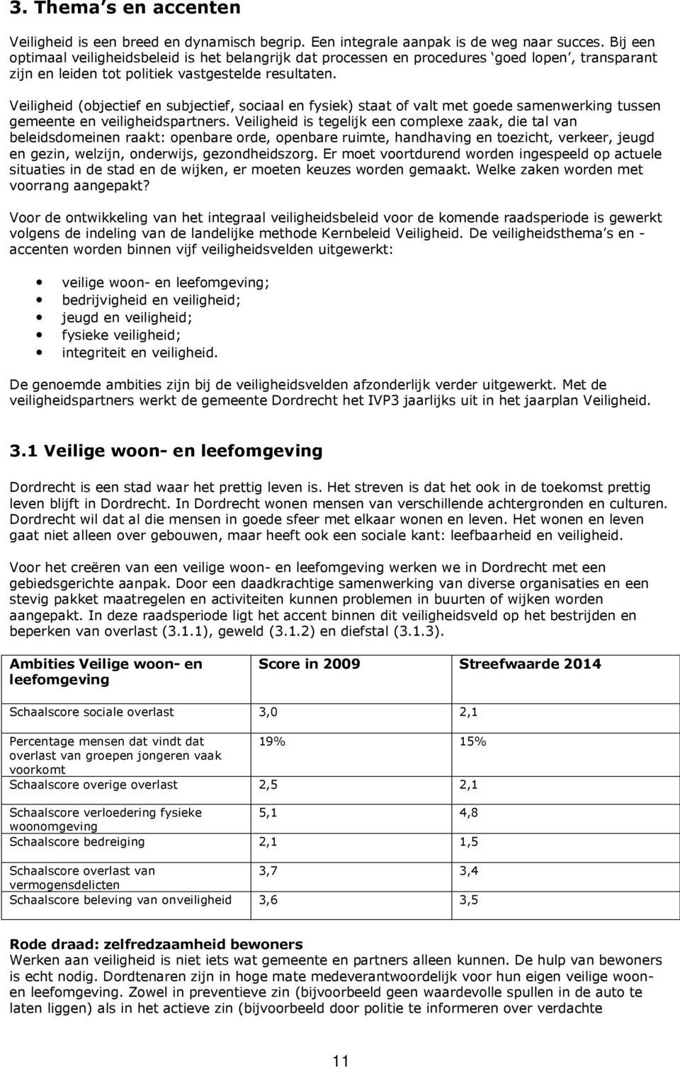 Veiligheid (objectief en subjectief, sociaal en fysiek) staat of valt met goede samenwerking tussen gemeente en veiligheidspartners.