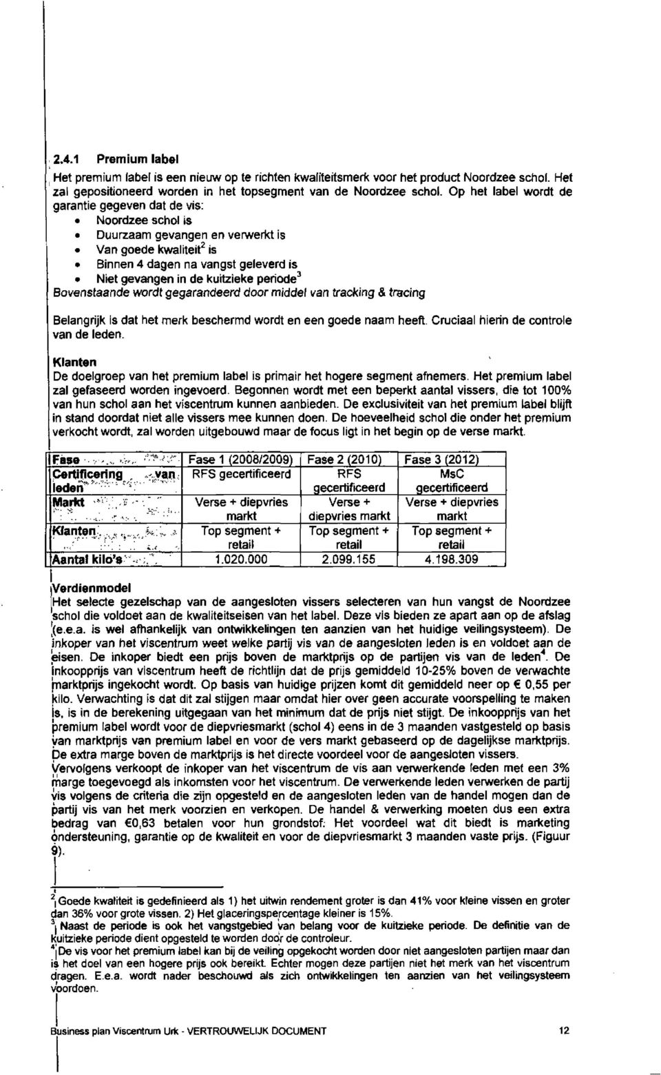 periode 3 Bovenstaande wordt gegarandeerd door middel van tracking & tracing Belangrijk is dat het merk beschermd wordt en een goede naam heeft. Cruciaal hierin de controle van de leden.