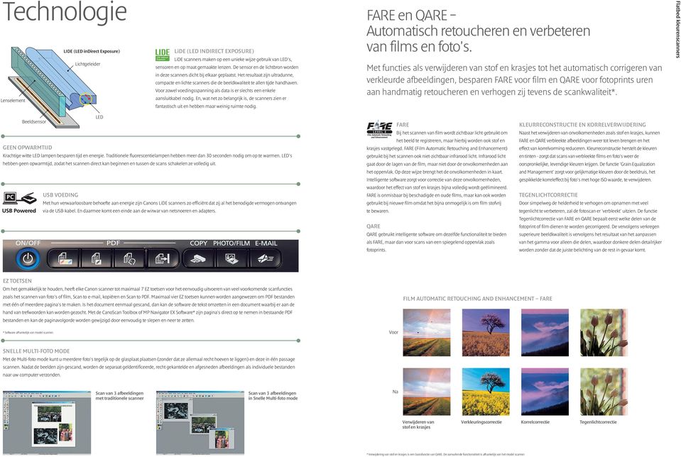 Voor zowel voedingsspanning als data is er slechts een enkele aansluitkabel nodig. En, wat net zo belangrijk is, de scanners zien er fantastisch uit en hebben maar weinig ruimte nodig.