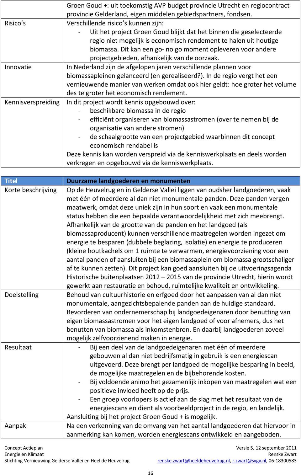 Dit kan een go- no go moment opleveren voor andere projectgebieden, afhankelijk van de oorzaak.