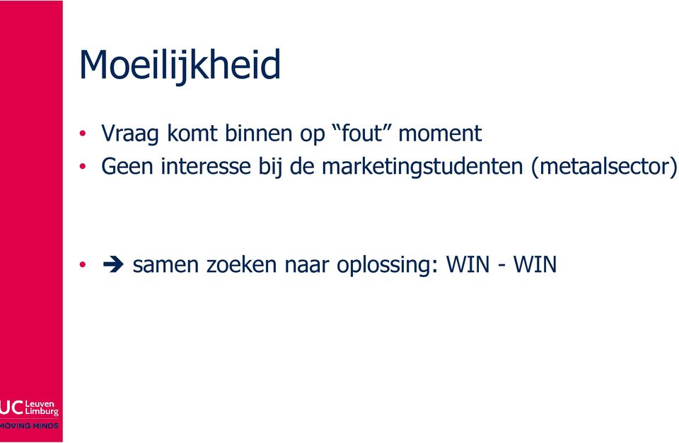 marketingstudenten (metaalsector)