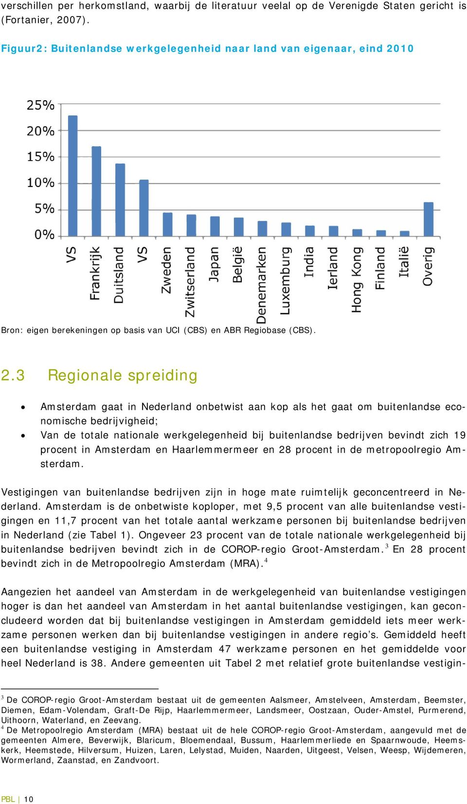 10 Bron: eigen berekeningen op basis van UCI (CBS) en ABR Regiobase (CBS). 2.