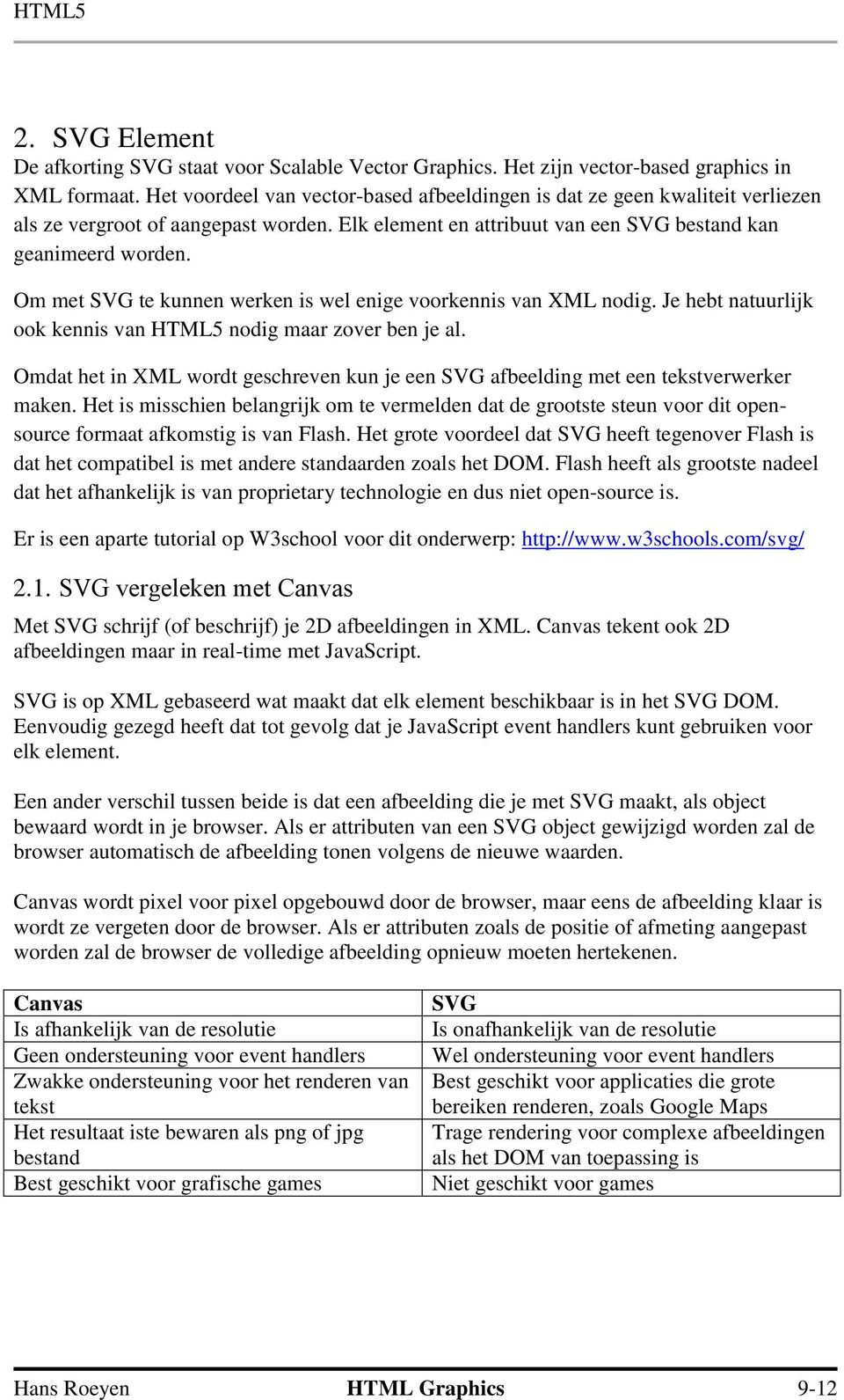 Om met SVG te kunnen werken is wel enige voorkennis van XML nodig. Je hebt natuurlijk ook kennis van HTML5 nodig maar zover ben je al.