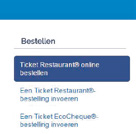 ONLINE BESTELLEN Klik op TICKET RESTAURANT ONLINE BESTELLEN. STAP 1 : WIE?