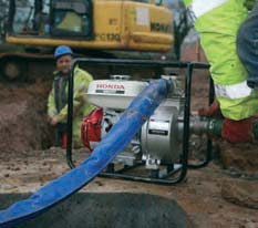 GEBRUIK VAN DE WATERPOMP 28 De uitgebreide serie Honda waterpompen zorgt ervoor dat er een pomp is voor iedere toepassing.