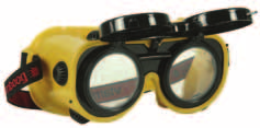 Slijpbrillen Helico Slijpbril Helico beschermt tegen stoten, grof stof en vloeistof. Voorzien van blank polycarbonaat voorruit en instelbare elastieken hoofdband.