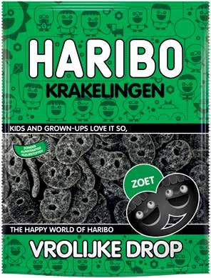 Haribo snoepzakken of vrolijke drop 2 zakken à 120-300 gram 2.02-3.30 2 zakken 1. 99 Hands off my chocolate 2 tabletten à 120 gram 3.98 Markant hartige biscuit 1.