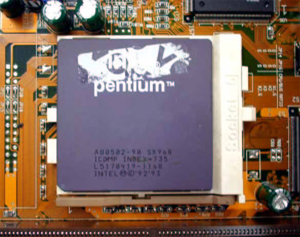 bewijscheckers de pentium bug pentium: intel processor midden 1994: processor maakt rekenfouten FDIV bug, niet genoeg precisie 5505001 294911 5505001 294911 = 18.66665197... (wiskunde) = 18.