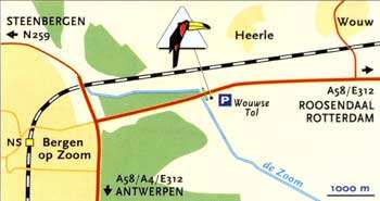 Routebeschrijving Gelegen aan de A58 in het West-Brabantse landschap is Motel De Wouwse Tol centraal gesitueerd in het verkeersnet.